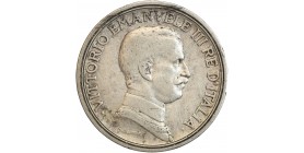 2 Lires Victor Emmanuel III Italie Argent - Italie Réunifiée