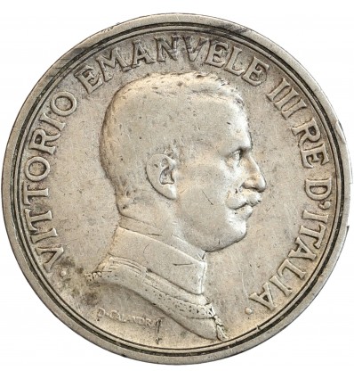 2 Lires Victor Emmanuel III Italie Argent - Italie Réunifiée
