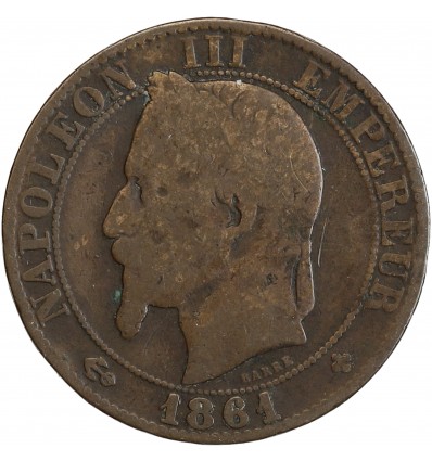5 Centimes Napoléon III Tête Laurée