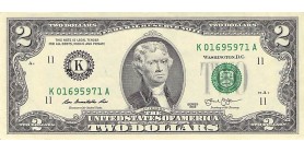 2 Dollars Etats-Unis 2013