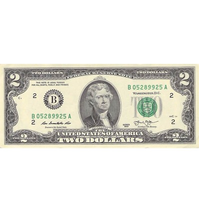 2 Dollars Etats-Unis 2013