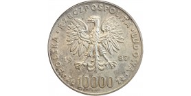 10000 Zloty Visite du Pape Jean Paul II