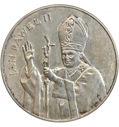 Avers : armoiries de la Pologne

Revers : le Pape Jean Paul II en visite