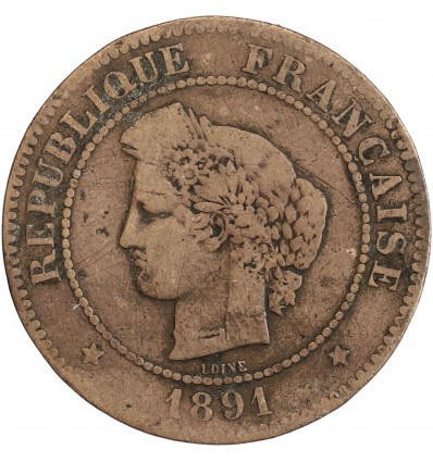 5 Centimes Cérès - Troisième République