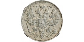 15 Kopeks Nicolas II Russie Empire Argent