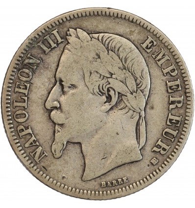2 Francs Napoléon III Tête Laurée