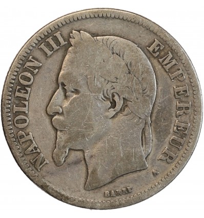 2 Francs Napoléon III Tête Laurée