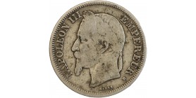 2 Francs Napoléon III Tête Laurée
