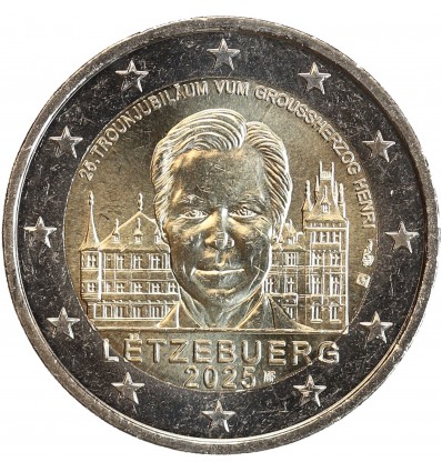 2 Euros Luxembourg 2025 - 25 Ans de Règne