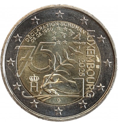 2 Euros Luxembourg 2025 - 75 Ans Déclaration Schuman