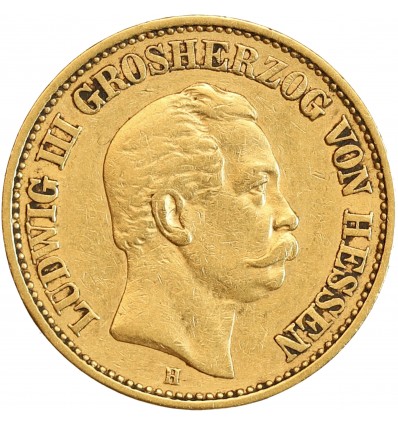 20 Marks Louis III - Allemagne Hesse Darmstadt