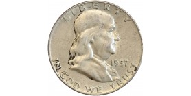 1/2 Dollar Franklin - Etats-Unis Argent 1957 D