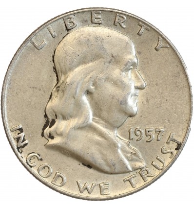 1/2 Dollar Franklin - Etats-Unis Argent 1957 D