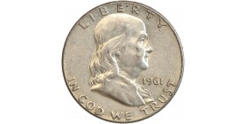 1/2 Dollar Franklin - Etats-Unis Argent 1961