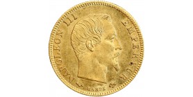 Avers : tête nue de Napoléon III à droite