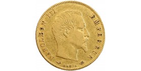 Avers : tête nue de Napoléon III à droite