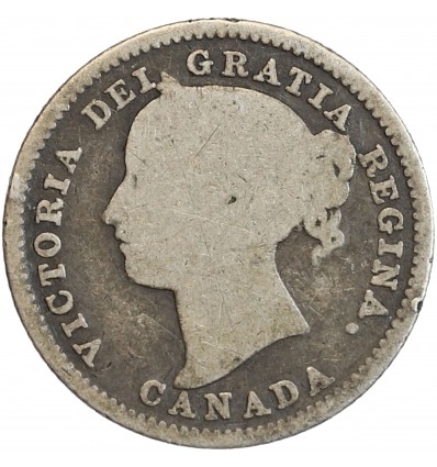 10 Cents Victoria 1885 - Canada Argent