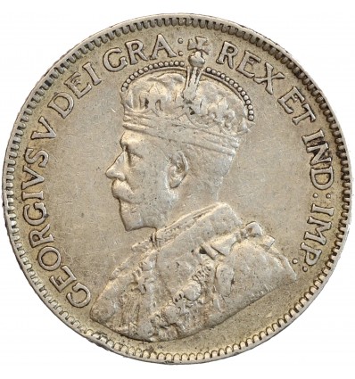25 Cents 1918 Georges V - Canada Argent
