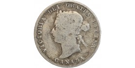 25 Cents Victoria 1872 H - Canada Argent