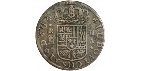 2 Réaux Philippe V de Bourbon 1724 Madrid- Espagne Argent - Royaume d'Espagne