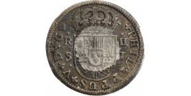 2 Réaux Philippe V de Bourbon 1725 Séville - Espagne Argent