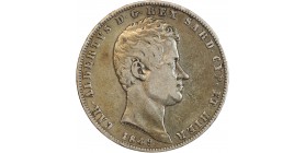 5 Lires 1849 Gênes Charles Albert - Italie Argent Sardaigne