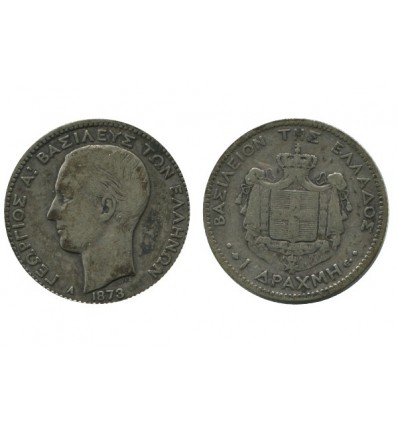 1 Drachme Georges Ier Grèce Argent