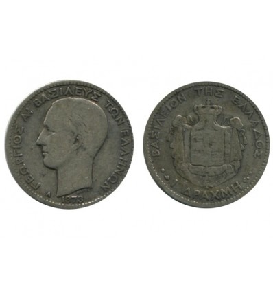 1 Drachme Georges Ier Grèce Argent