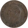 Avers : tête de Napoléon III tête laurée à gauche