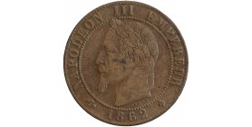 Avers : tête de Napoléon III tête laurée à gauche