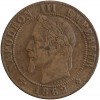 Avers : tête de Napoléon III tête laurée à gauche