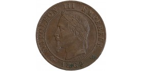 Avers : tête laurée de Napoléon III à gauche