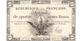 400 Livres France 1792 Ass.38
