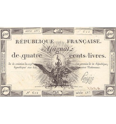 400 Livres France 1792 Ass.38