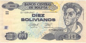 Avers : portrait de Cecilio Guzman de Rojas à droite