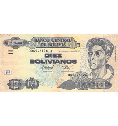 Avers : portrait de Cecilio Guzman de Rojas à droite