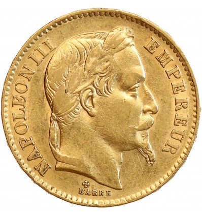 20 Francs Napoléon III Tête Laurée