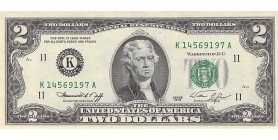 Avers : portrait de Thomas Jefferson au centre