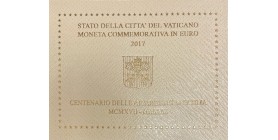 Pièce de 2 euros commémorative Vatican 2017 sur le thème du centenaire des Apparitions de Fatima.
