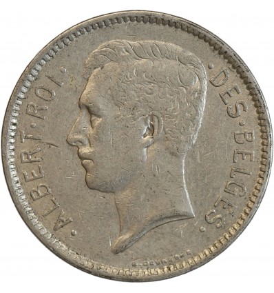 5 Francs Albert Ier - Légende Française - Belgique