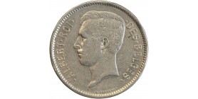 5 Francs Albert Ier - Légende Française - Belgique