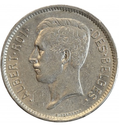 5 Francs Albert Ier Légende Française - Belgique