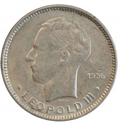 5 Francs Léopold III - Légende Française - Belgique
