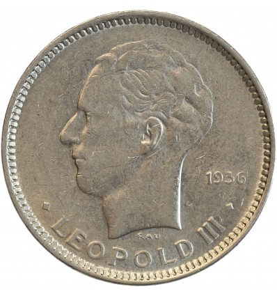 5 Francs Léopold III - Légende Flamande - Belgique