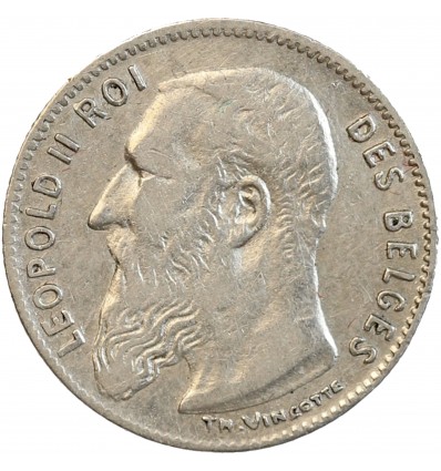 50 Centimes Léopold II - Légende Française - Belgique Argent
