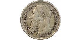 2 Francs Léopold II - Légende Française - Belgique Argent