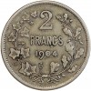2 Francs Léopold II - Légende Française - Belgique Argent