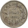 2 Frank Léopold II - Légende Flamande - Belgique Argent