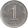Revers : 1963 / 1 encadré par les différents / centime en lettres cursives