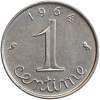 Revers : 1964 / 1 encadré par les différents / centime en lettres cursives